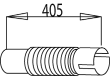 Tube ondulé, système d'échappement