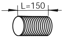 Tube ondulé, système d'échappement