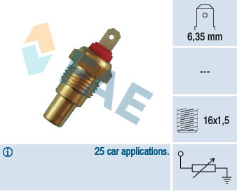 Sonde de température, liquide de refroidissement