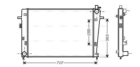 Radiateur, refroidissement du moteur 