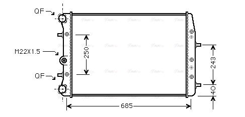 Radiateur, refroidissement du moteur 