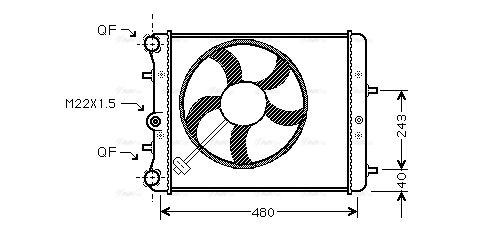 Radiateur, refroidissement du moteur 