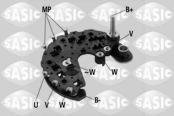 Pont de diodes, alternateur