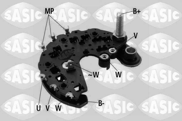 Pont de diodes, alternateur