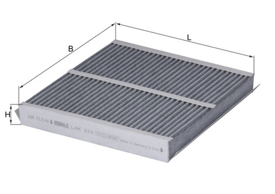 Filtre, air de l'habitacle