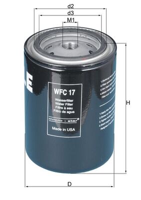 Filtre de liquide de refroidissement
