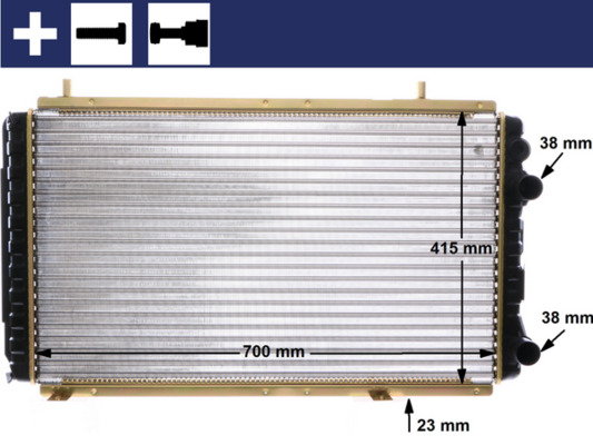 Radiateur CR 168 000S pour Peugeot Boxer Camionnette
