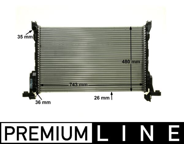 Radiateur CR 85 000P pour Opel Vivaro B Camionnette