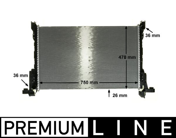 Radiateur CR 86 000P pour Opel Vivaro B Camionnette