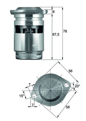 Thermostat, refroidissement d'huile