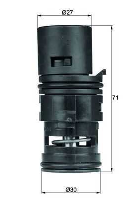 Thermostat, refroidissement d'huile