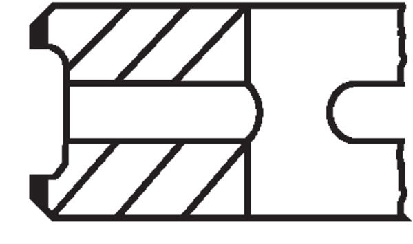 Jeu de segments de pistons