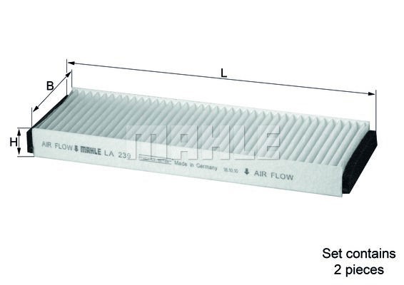 Filtre, air de l'habitacle