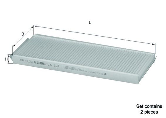 Filtre, air de l'habitacle