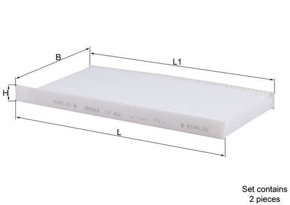 Filtre, air de l'habitacle