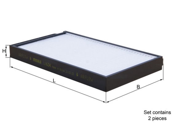 Filtre, air de l'habitacle