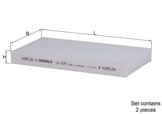 Filtre, air de l'habitacle