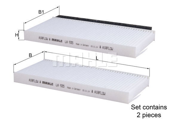 Filtre, air de l'habitacle