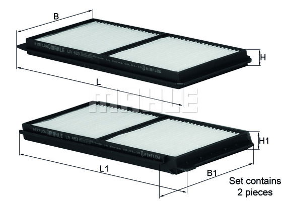 Filtre, air de l'habitacle