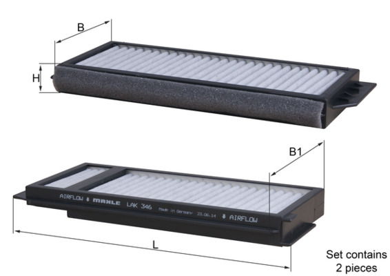 Filtre, air de l'habitacle