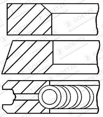 Jeu de segments de pistons LKZ-Ring®