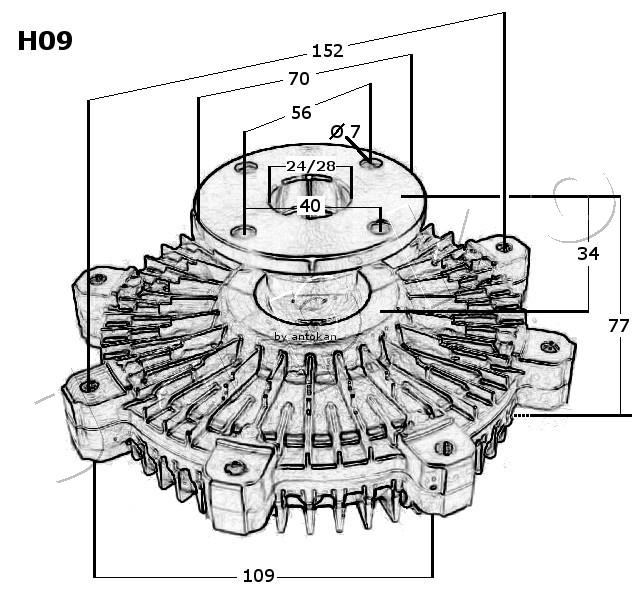 Embrayage, ventilateur de radiateur