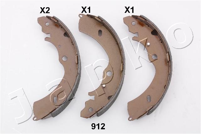 Jeu de mâchoires de frein