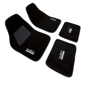 WRC 4 tapis textile noirs