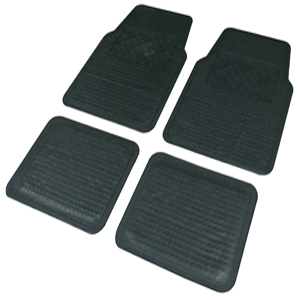 4 TAPIS NBR NOIR