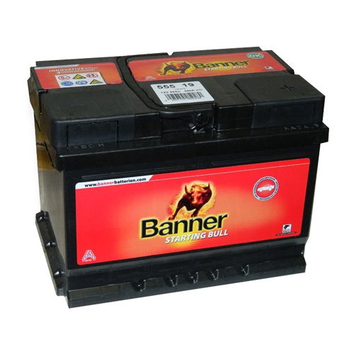 Batterie auto 55Ah/450A - +Droite - BANNER