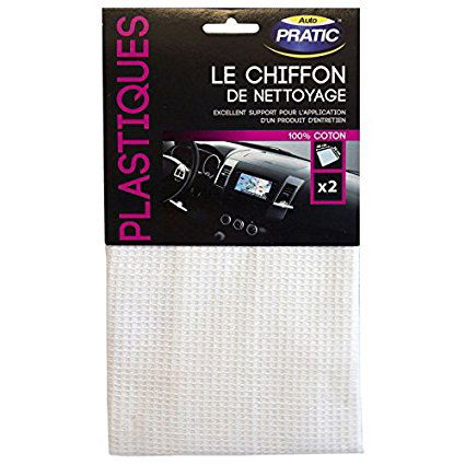 LOT DE DEUX CHIFFONS 32X36 CM