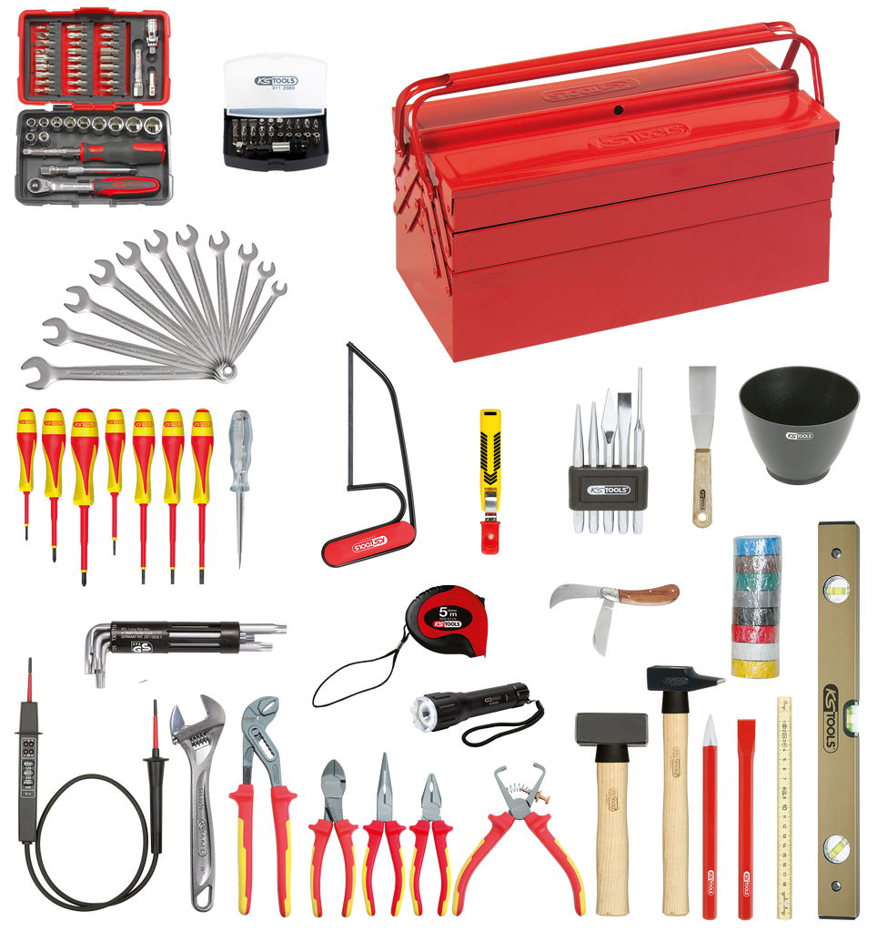 Caisse à outils 124pcs isolées 1000V