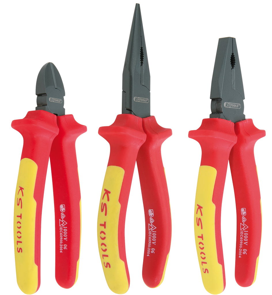 Jeu de pinces VDE, 3pcs