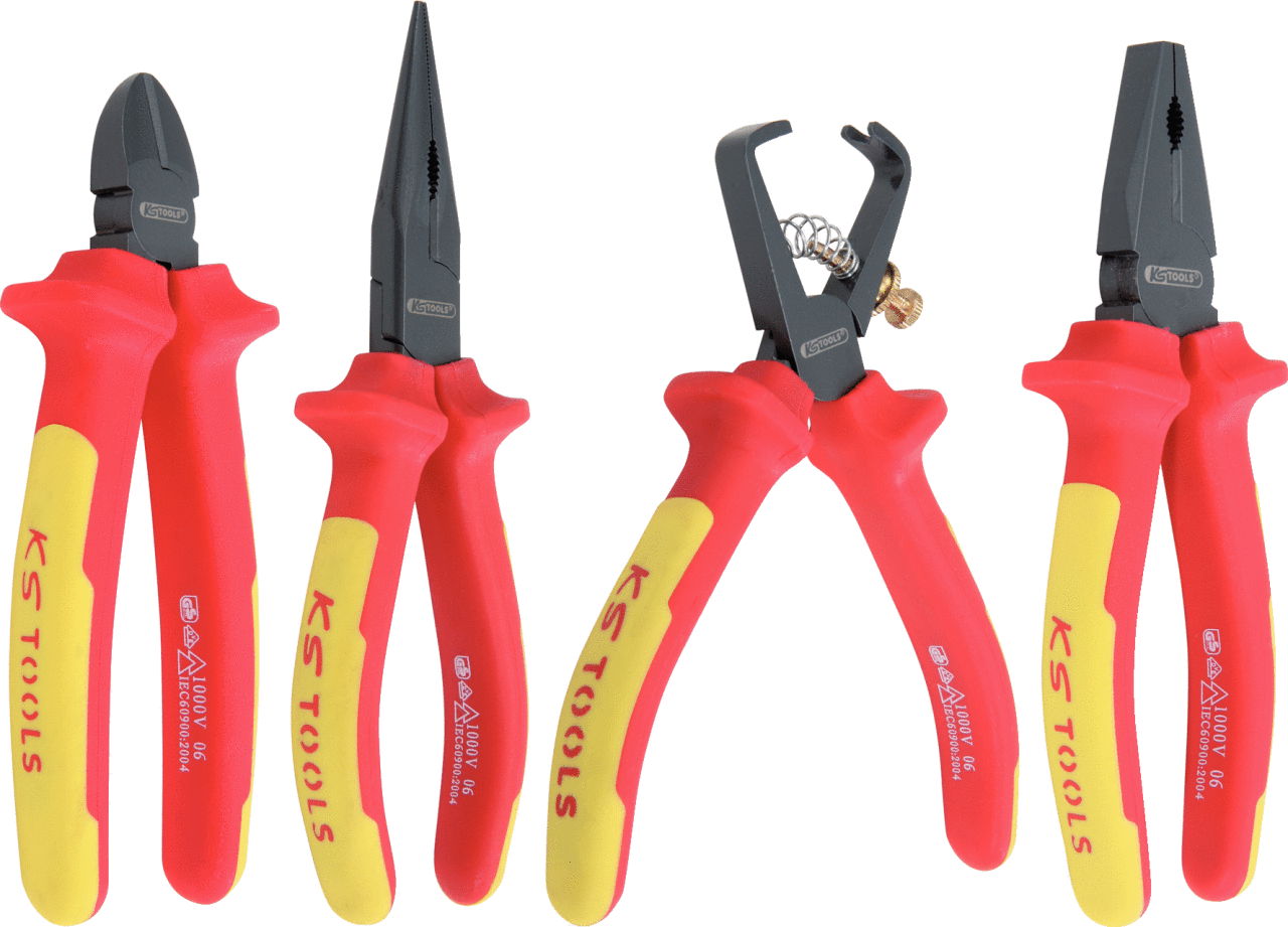 Jeu de pinces isolées ERGOTORQUE® - 4 pcs