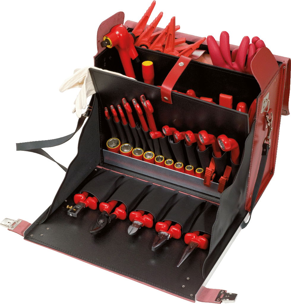 Sacoche d'outils d'electricien isolé 1000V - 53 pcs