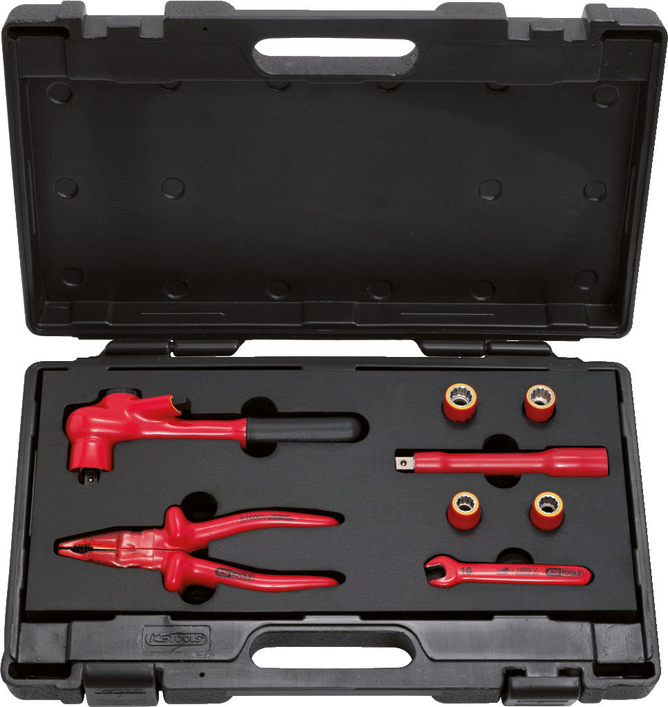 Coffret d'outils isolés pour véhicules électriques PSA, 8 pcs