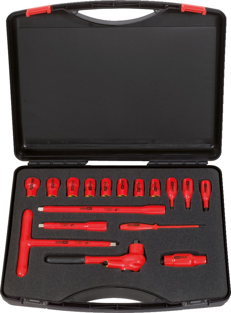 "Jeu de douilles isolées 16 pcs 3/8"""