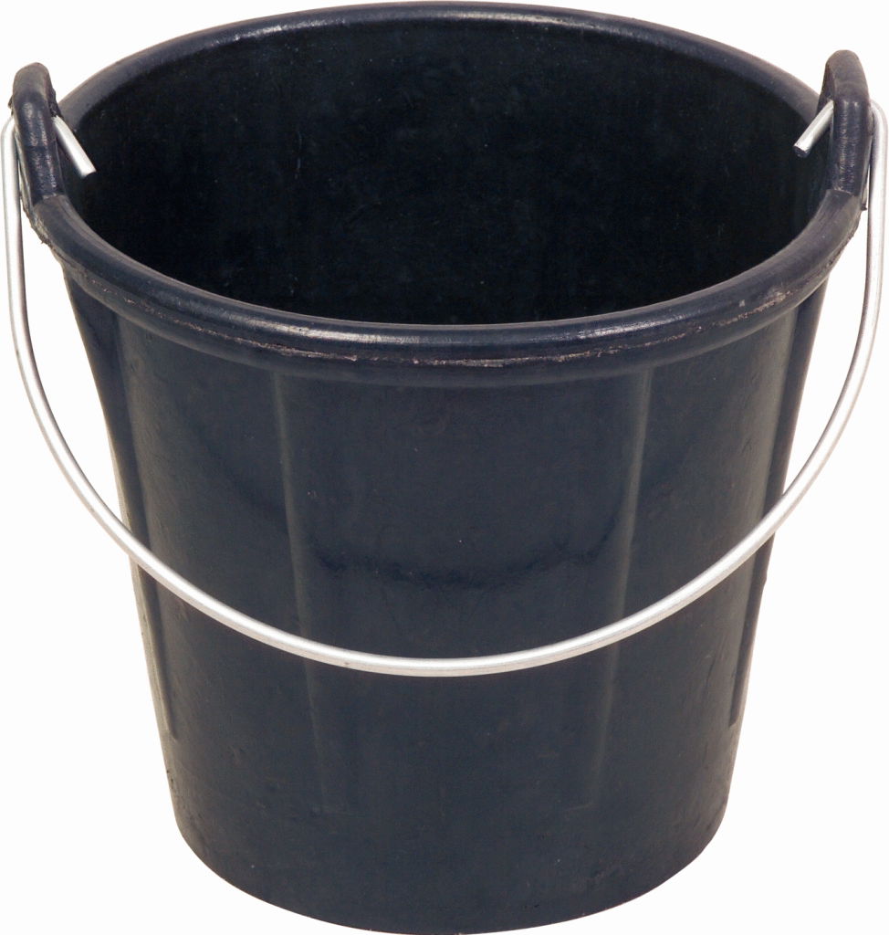 Seau maçon modèle Français en caoutchouc,synthétiqu - 13 litres -