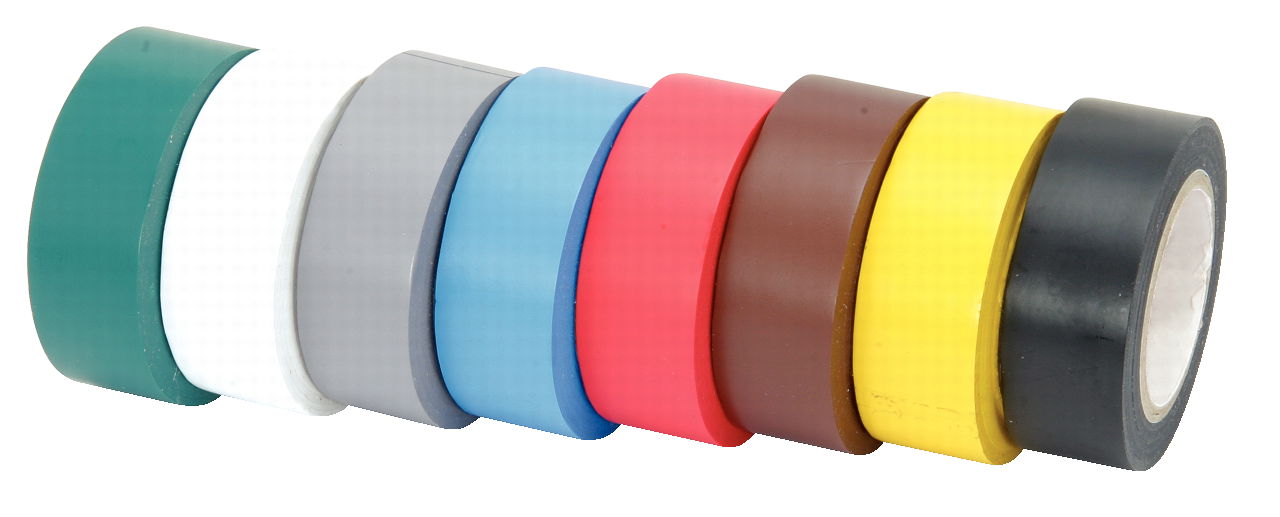 Lot de 10 rubans d'isolation en PVC multicolor