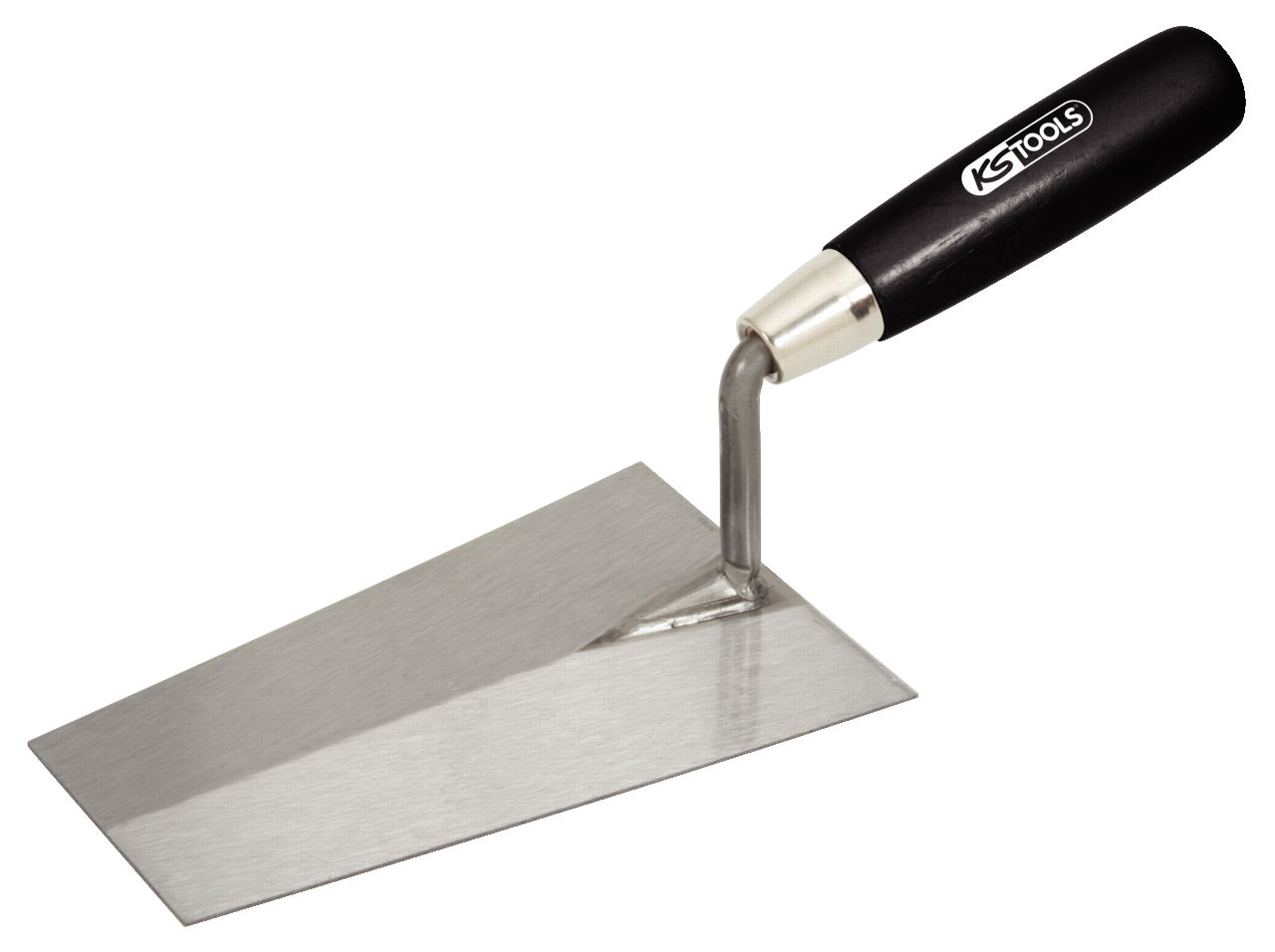 Truelle carrée -  lame acier - manche bois - 180 mm -