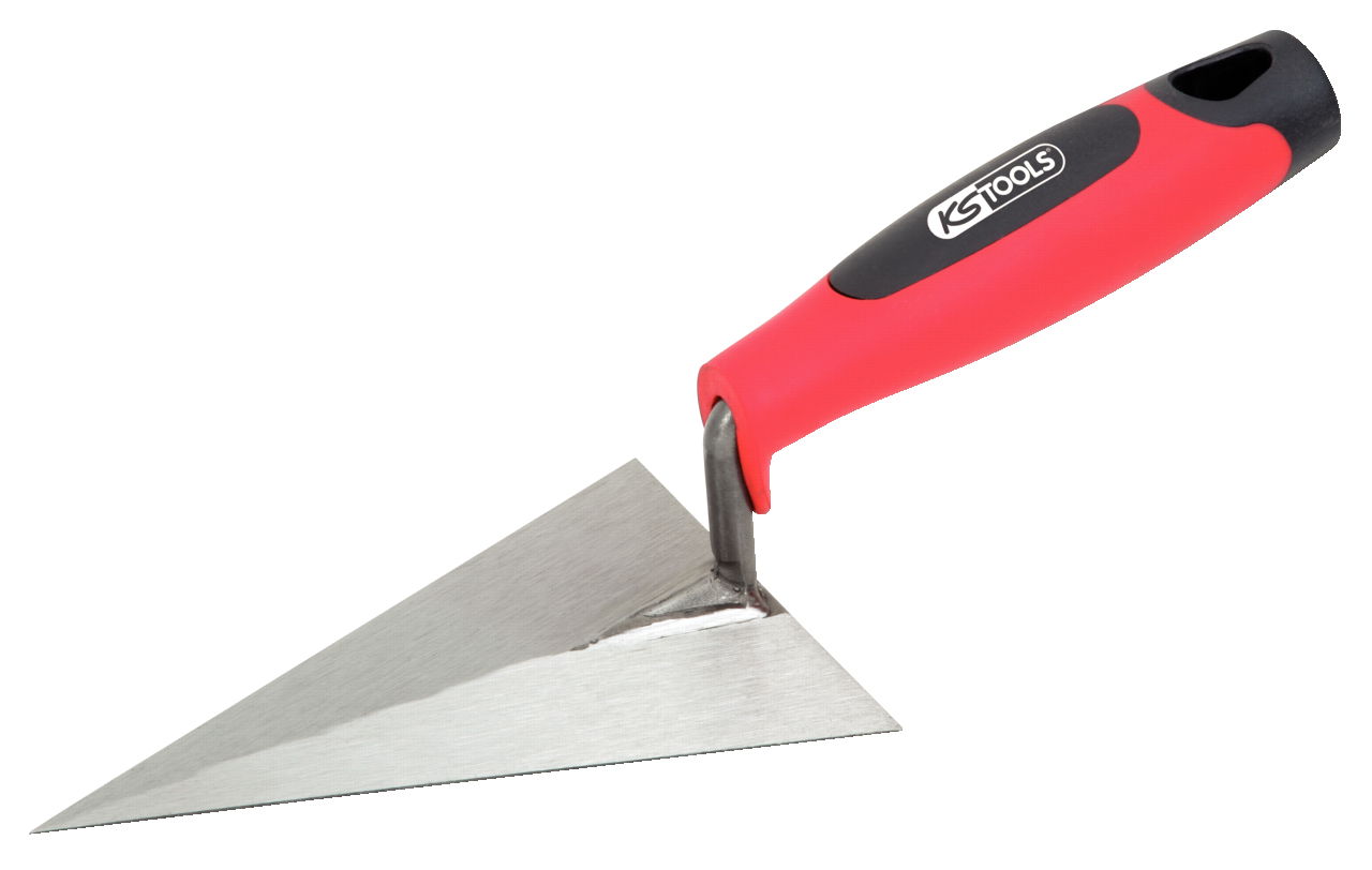 Truelle triangulaire  - lame acier - manche bi-composant - 160 mm -