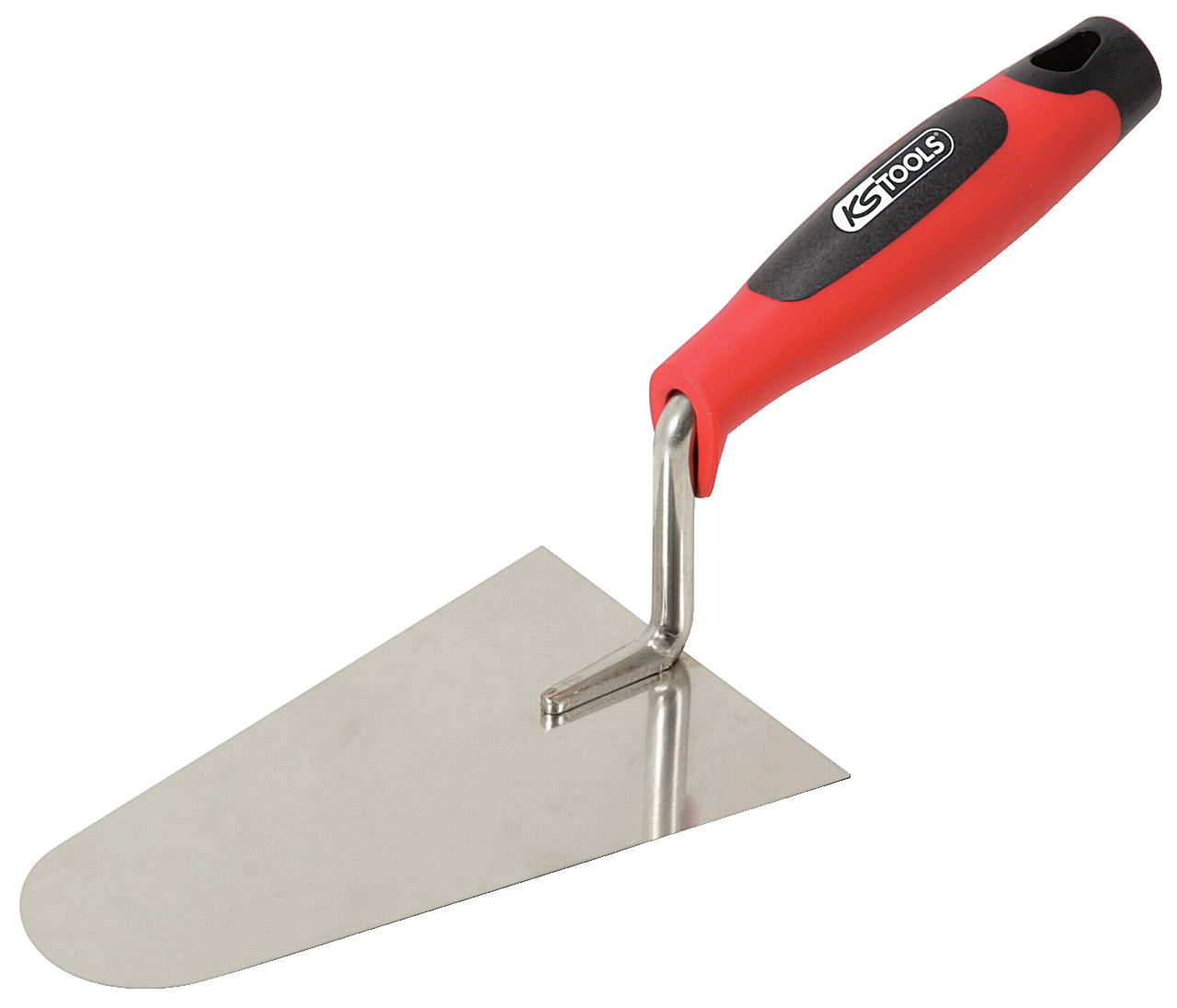 Truelle italienne ronde-lame inox - manche bi-composant - 200 mm -