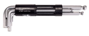 Jeu de clés mâles à tête sphérique longues 6 pans, 8 pièces