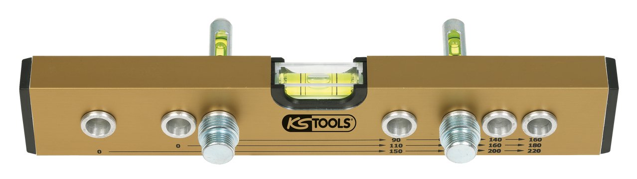 KS Tools 204.2000 Niveau à entraxes normalisés en aluminium 