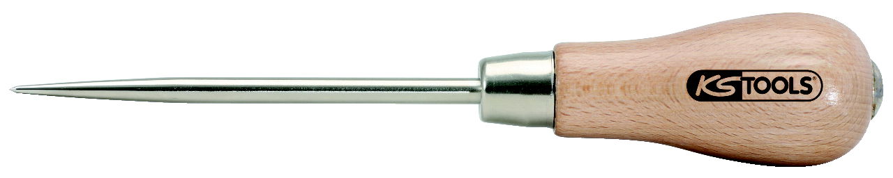 Pointe carré avec lame traversante - manche en bois 6mm - L 190