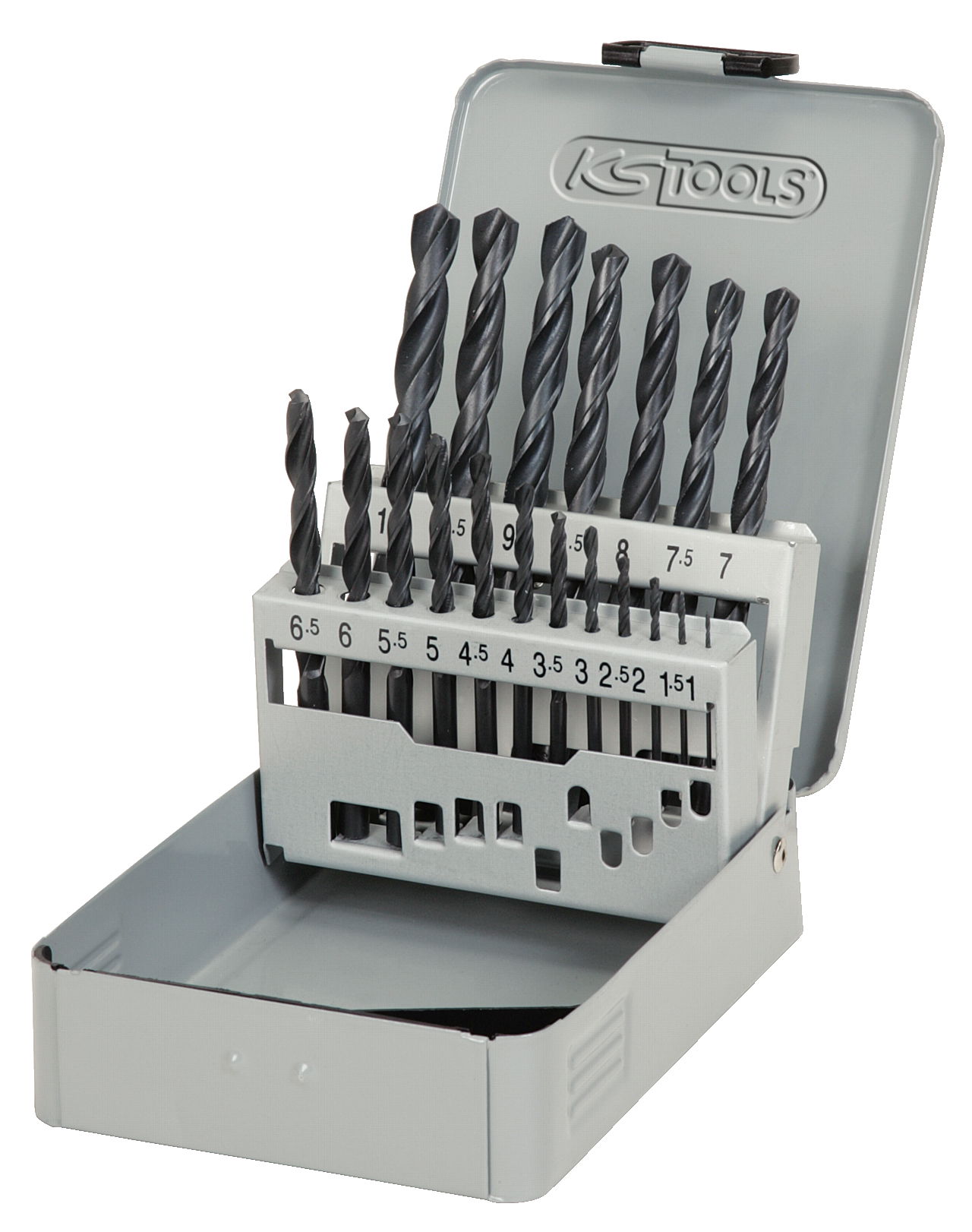 Coffret de forets HSS laminés 19pcs