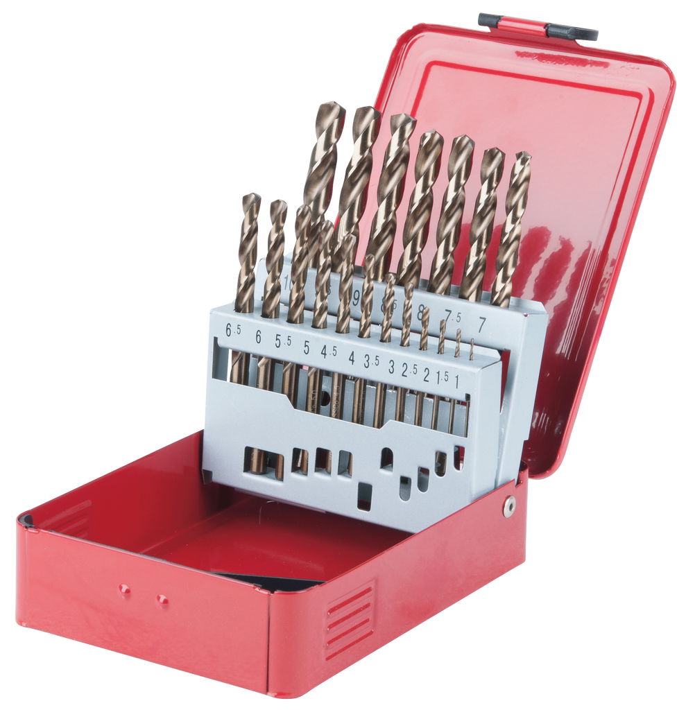 Coffret de forets HSS-CO au cobalt, 19pcs