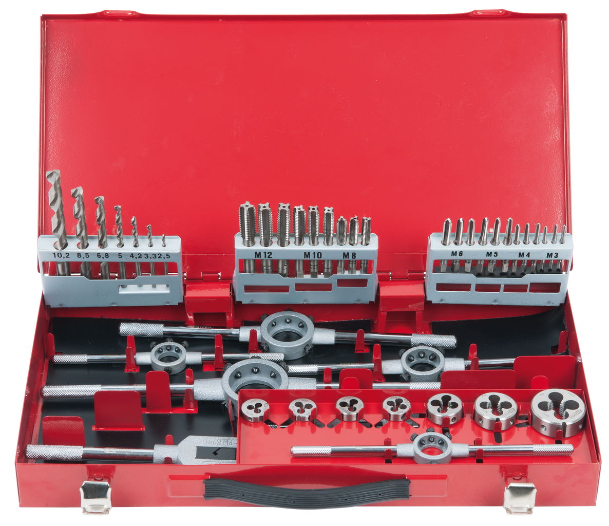 Coffret de jeux de tarauds et filières 44pcs