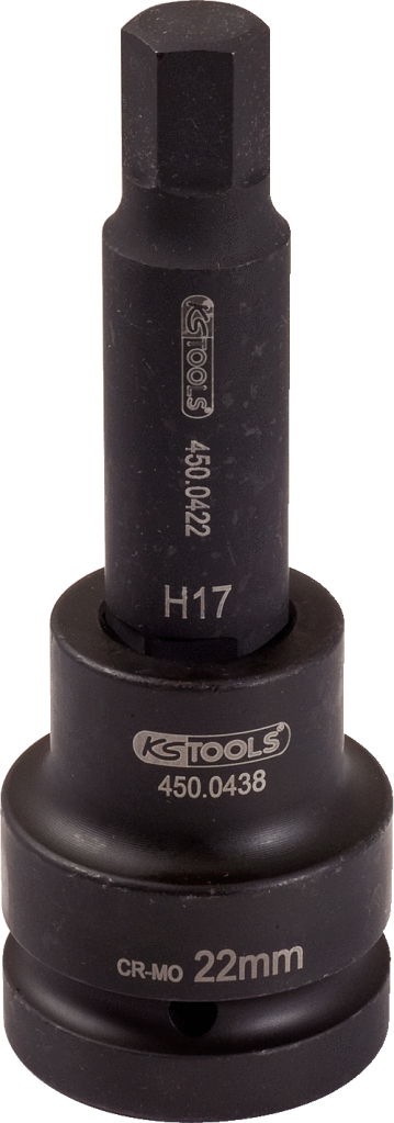 "Douille longue à chocs 3/4"" mâle, 17 mm"""