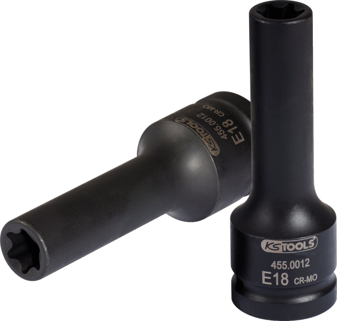 Douille à chocs pour culasse, Torx E18 - L,110mm